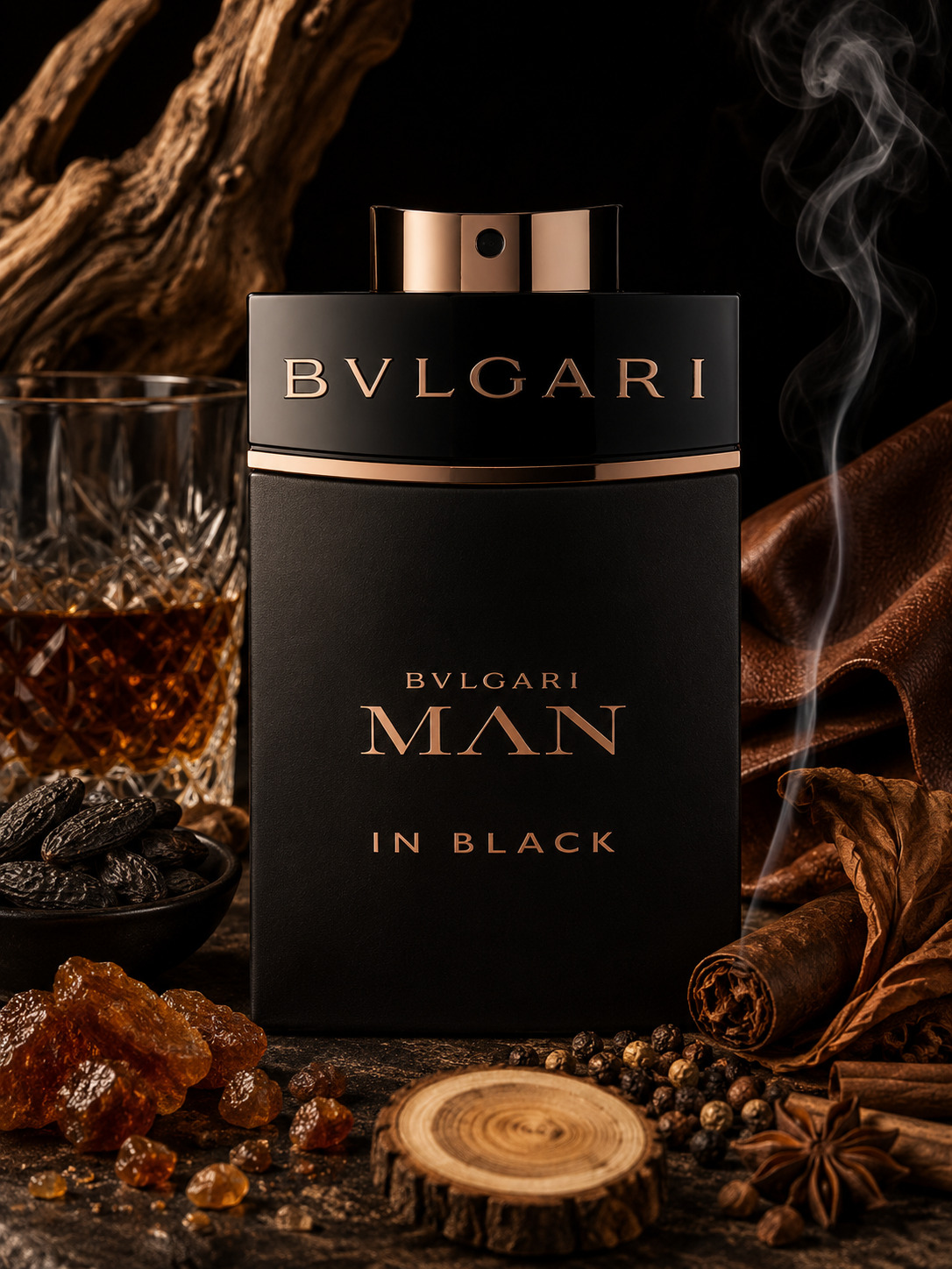 SET Bvlgari Man In Black EDP 100ml + EDP 15ml