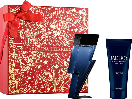 SET Carolina Herrera Bad Boy Cobalt EDP Électrique 100ml + Gel de duș 100ml