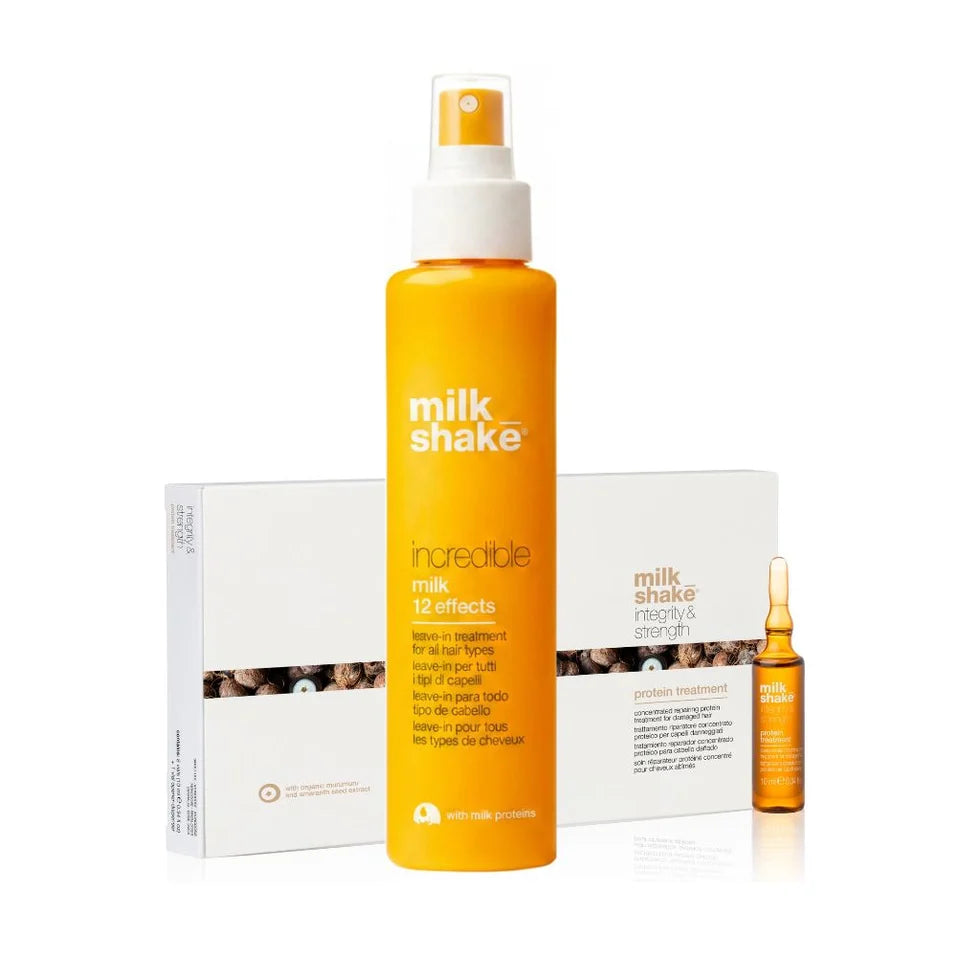MilkShake SET Repair&Multi-Benefit Care Routine - Ulei Reparator 50ml + 8 × Fiole 10ml
