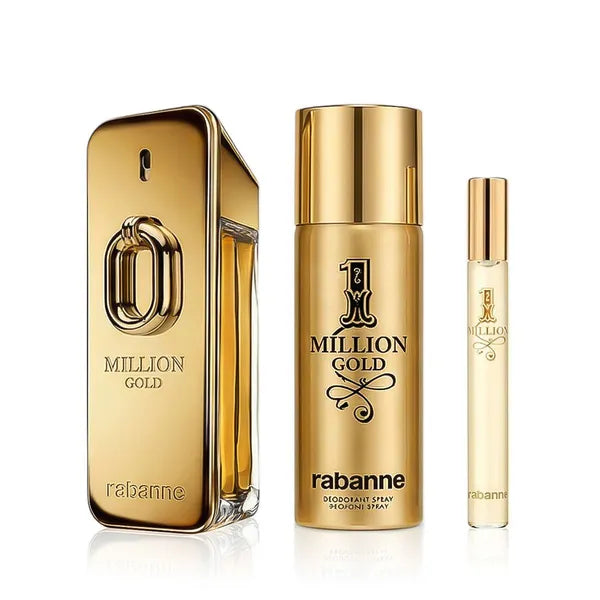 SET Rabanne Million Gold EDP Intens 100 ml + EDT MINI 1 Million 10 ml + DEO VAPO 1 Million 150 ml